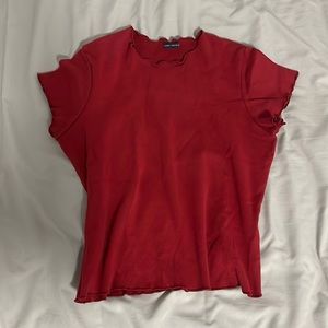 EUC red brandy melville crop top